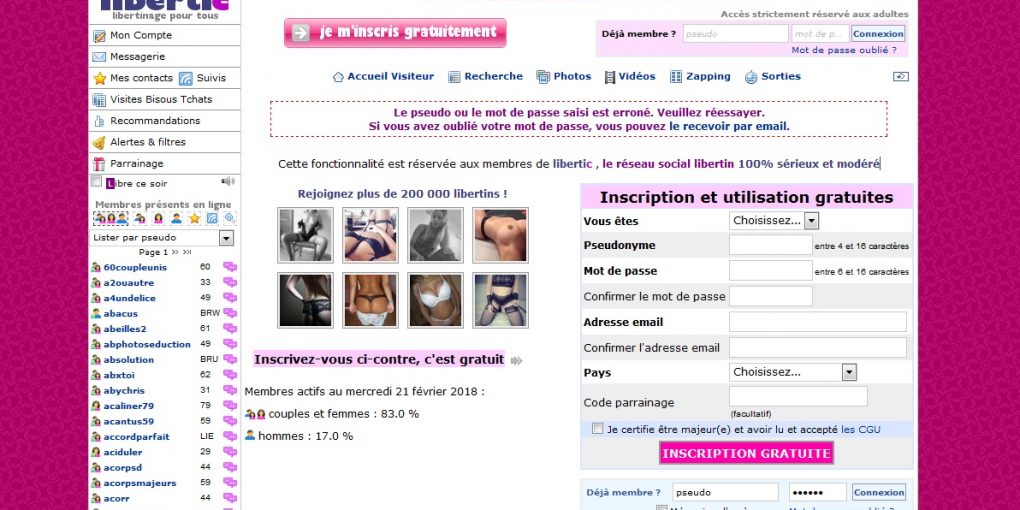Différence entre site libertin et site de plan cul